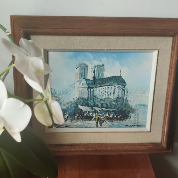 Original Paris painting on canvas by P.Rambert - Picture 11 of 12